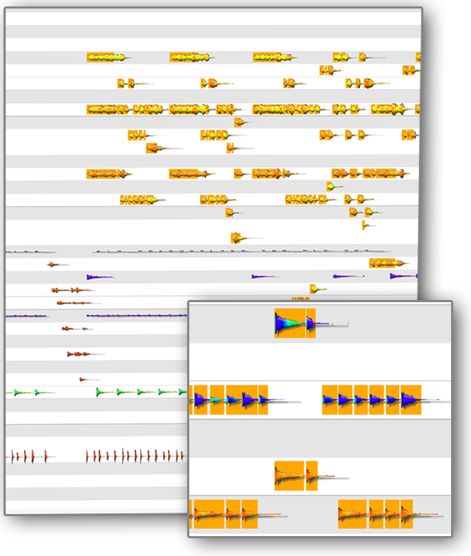 Waveforms not Bricks: MIDI editing on acoustic result 